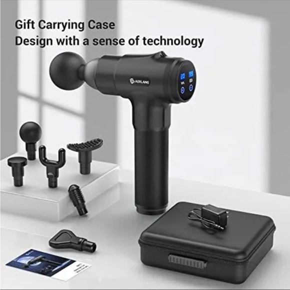 Brand new Aerlang massage gun DEEP TISSUE hyper-volt therapy lithium battery NEW - Picture 4 of 12